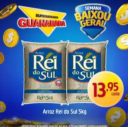 Supermercados Guanabara Arroz Rei do Sul oferta