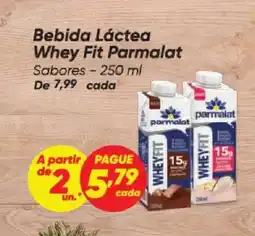 Dia Bebida Láctea Whey Fit Parmalat Sabores oferta