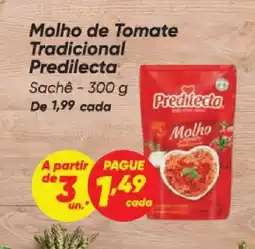 Dia Molho de Tomate Tradicional Predilecta oferta