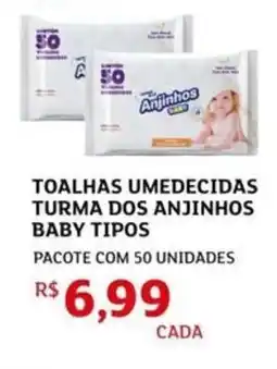 Assaí Atacadista Toalhas umedecidas turma dos anjinhos baby tipos oferta