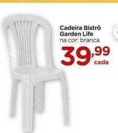 Carrefour Cadeira Bistro Garden Life Na Cor Branca oferta