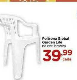 Carrefour Poltrona Global Garden Life Na Cor Branca oferta