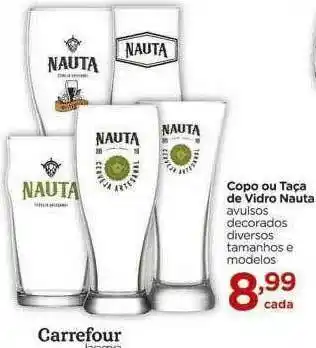 Copo Ou Taça De Vidro Nauta