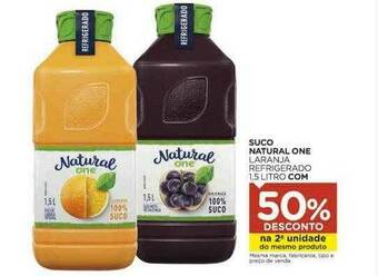 Carrefour Suco Natural One Laranja Refrigerado 50% Desconto Na 2a Unidade oferta