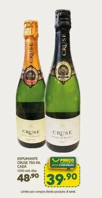 Cooper Espumante Cruse 750 Ml oferta