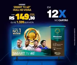 Zema Hisense smart tv 40″ hull hd vidaa oferta