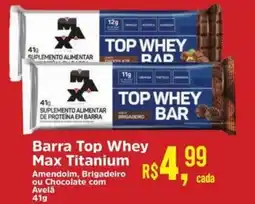 Supermercados Mateus Barra Top Whey Max Titanium oferta