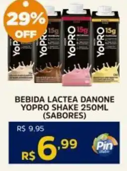 Pinheiro Supermercado Bebida lactea danone yopro shake (sabores) oferta