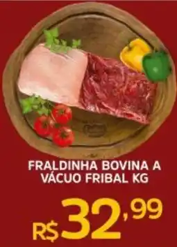 Pinheiro Supermercado Fraldinha bovina a vácuo fribal oferta