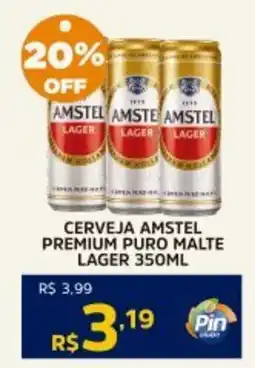 Pinheiro Supermercado Cerveja amstel premium puro malte lager oferta