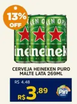 Pinheiro Supermercado Cerveja heineken puro malte lata oferta