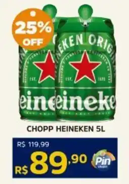 Pinheiro Supermercado Chopp heineken oferta