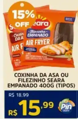 Pinheiro Supermercado Coxinha da asa ou filezinho seara empanado (tipos) oferta