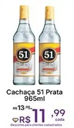 Super Lagoa Cachaça 51 Prata oferta