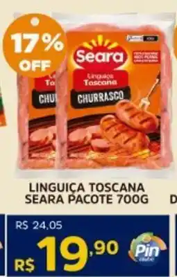 Pinheiro Supermercado Linguiça toscana seara pacote oferta