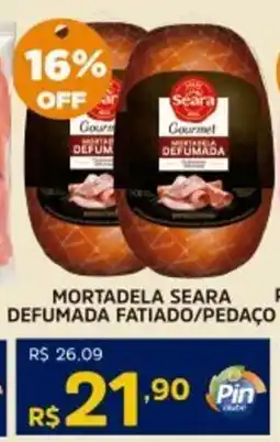 Pinheiro Supermercado Mortadela seara defumada fatiado/pedaço oferta