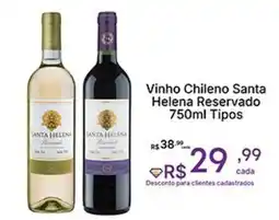 Super Lagoa Vinho Chileno Santa Helena Reservado Tipos oferta