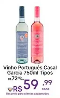 Super Lagoa Vinho Português Casal Garcia Tipos oferta