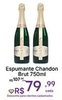 Super Lagoa Espumante Chandon Brut oferta