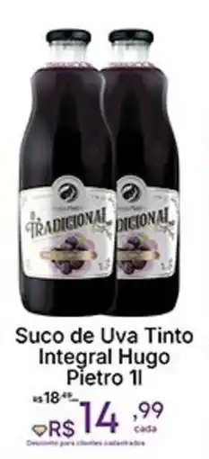 Super Lagoa Suco de Uva Tinto Integral Hugo Pietro oferta