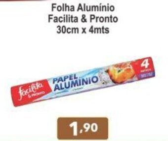Calvo Atacadista Folha Aluminio Facilita & Pronto 30cm x 4mts oferta