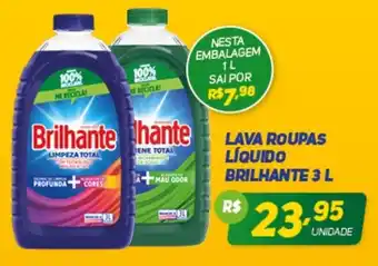 Brasil Atacadista Lava Roupas Liquido Brilhante 3L oferta