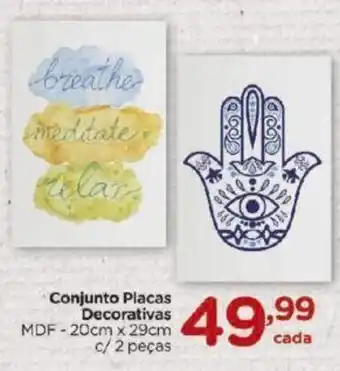 Conjunto Placas Decorativas