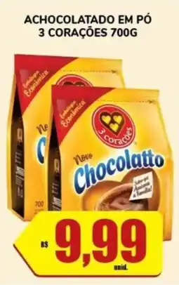 Costa Atacadão Achocolatado em pó 3 corações oferta