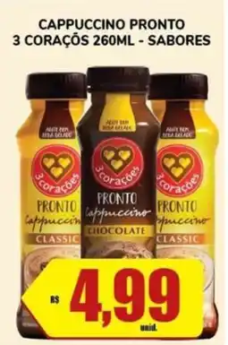 Costa Atacadão Cappuccino pronto 3 coraçõs sabores oferta