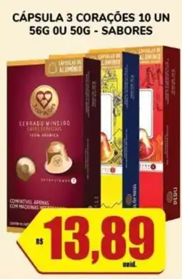 Costa Atacadão Cápsula 3 corações oferta