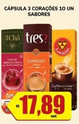 Costa Atacadão Cápsula 3 corações oferta