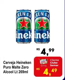 Semar Supermercado Cerveja Heineken Puro Malte Zero Alcool Lt oferta