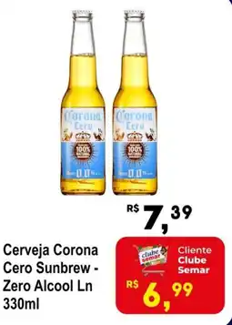Semar Supermercado Cerveja Corona Cero Sunbrew - Zero Alcool Ln oferta