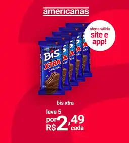 Lojas Americanas bis xtra oferta