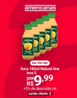 Lojas Americanas Suco Natural One oferta