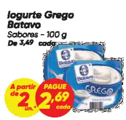 Dia logurte Grego Batavo Sabores oferta