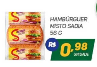 Brasil Atacadista Hamburguer Misto Sadia 56g oferta