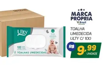Brasil Atacadista Toalha Umedcida Ulty c/100 oferta