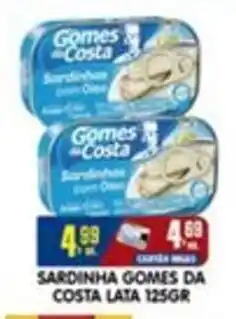 Higa's Supermercado Sardinha gomes da costa lata oferta