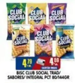 Higa's Supermercado Bisc club social trad sabores/integral pct oferta