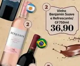 Supermercados Tauste Vinho Benjamin Suave e Refrescante/ Gf oferta