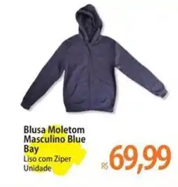 Atacadão Blusa Moletom Masculino Blue Bay oferta