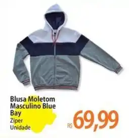 Atacadão Blusa Moletom Masculino Blue Bay oferta