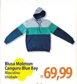 Atacadão Blusa Moletom Canguru Blue Bay oferta
