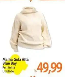 Atacadão Malha Gola Alta Blue Bay oferta