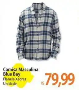 Atacadão Camisa Masculina Blue Bay oferta