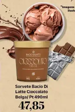 Supermercados Tauste Sorvete Bacio Di Latte Cioccolato Belga/ Pt oferta