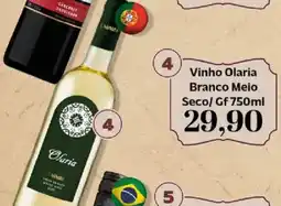 Supermercados Tauste Vinho Olaria Branco Meio Seco/Gf oferta