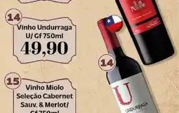Supermercados Tauste Vinho Undurraga U/ Gf oferta