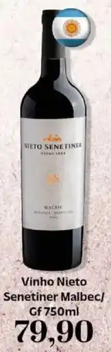 Supermercados Tauste Vinho Nieto Senetiner Malbec/ Gf oferta